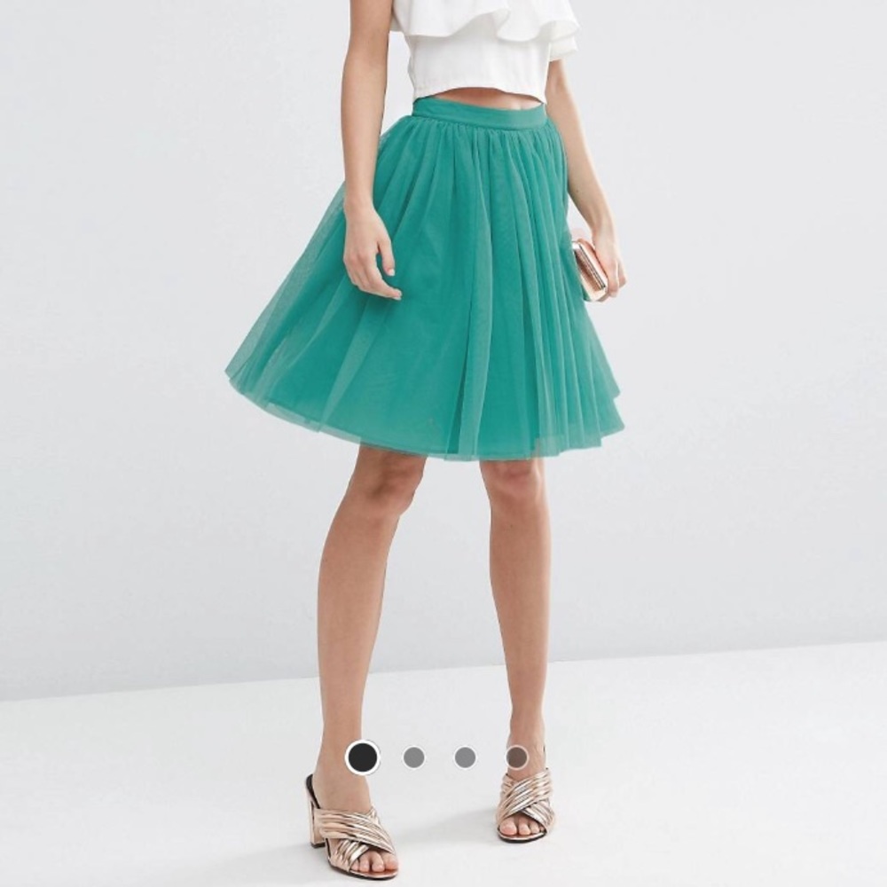 NWT ASOS tulle tutu skirt Sz. 6 (UK 10) green